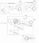 Cylinder Head Gasket Sets Diagram and Parts List for  Briggs and Stratton Engine